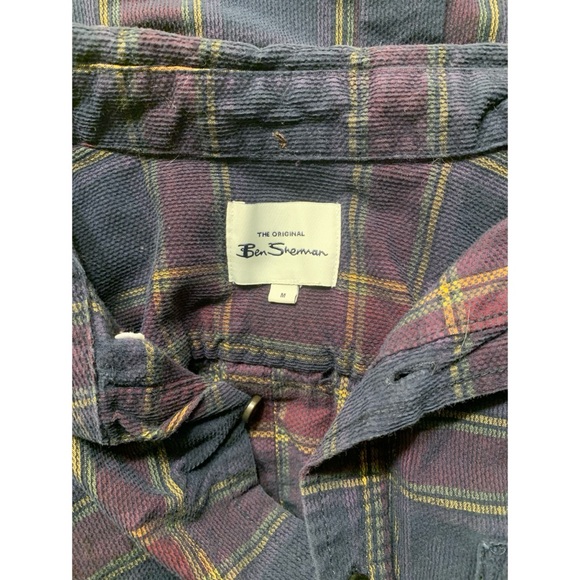 Ben Sherman Plaid Button Down Size Medium - Picture 3 of 5